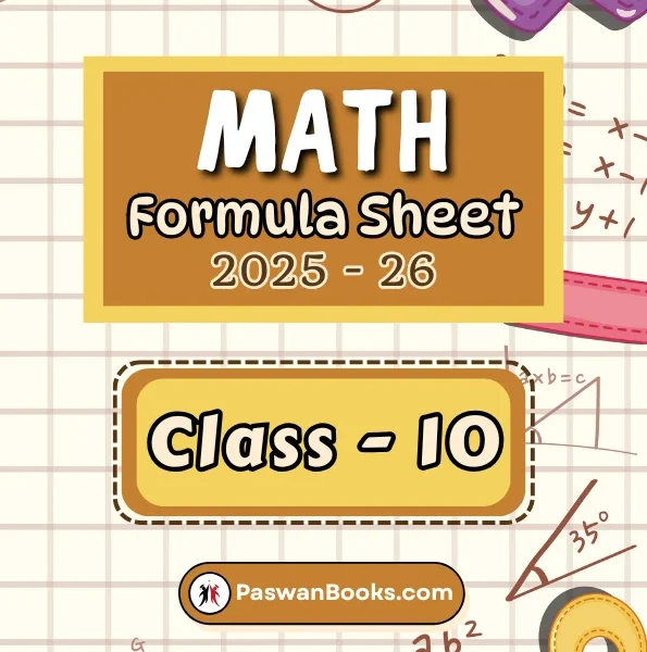 Class 10 Math Formula Sheet
